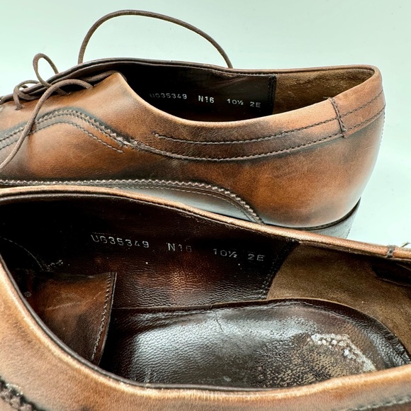 Salvatore Ferragamo derby shoes 10 1/2 EE - Picture 6 of 7